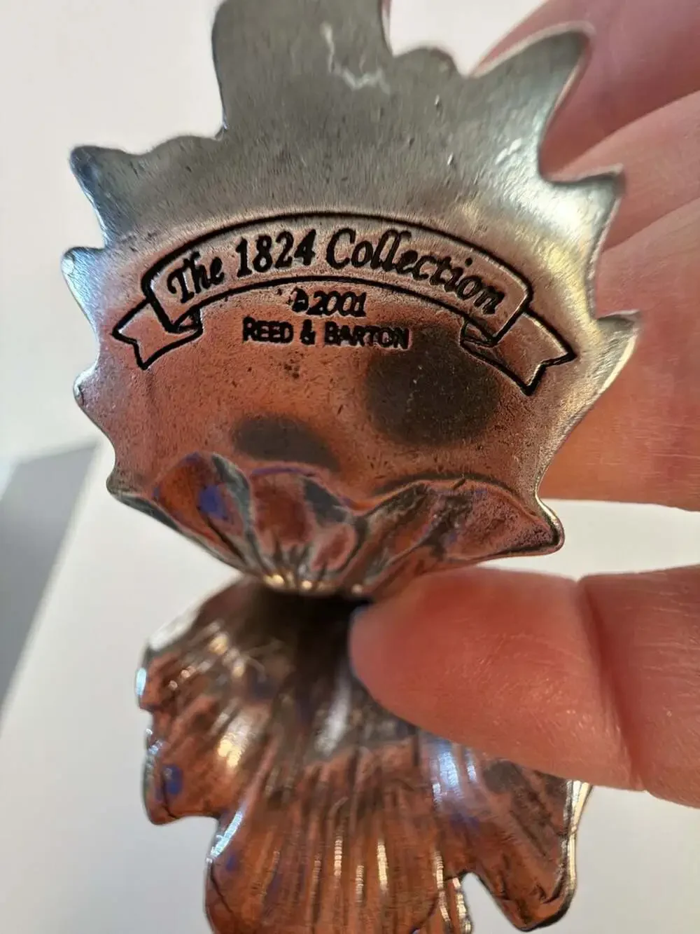 Reed & Barton 1824 Collection Silverplate Peacock Napkin Ring